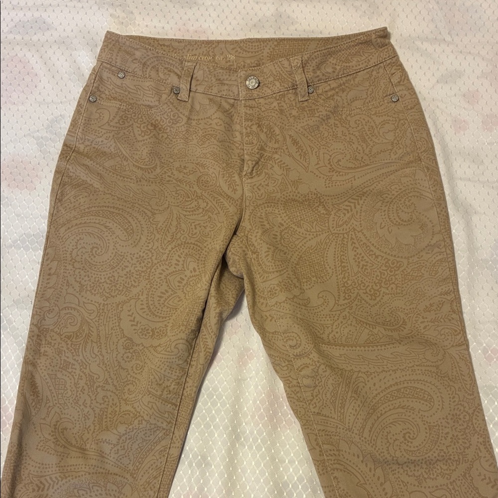 Talbots Petite Curvy Slim Cropped Jeans - Picture 1 of 13